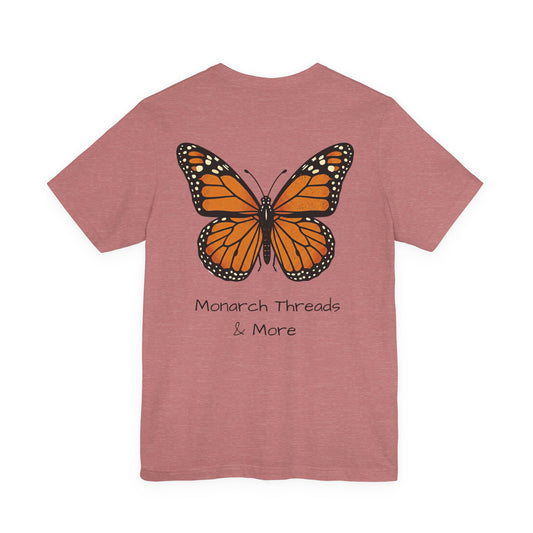 Subtle from the front. Stunning from behind. This Monarch Butterfly Tee