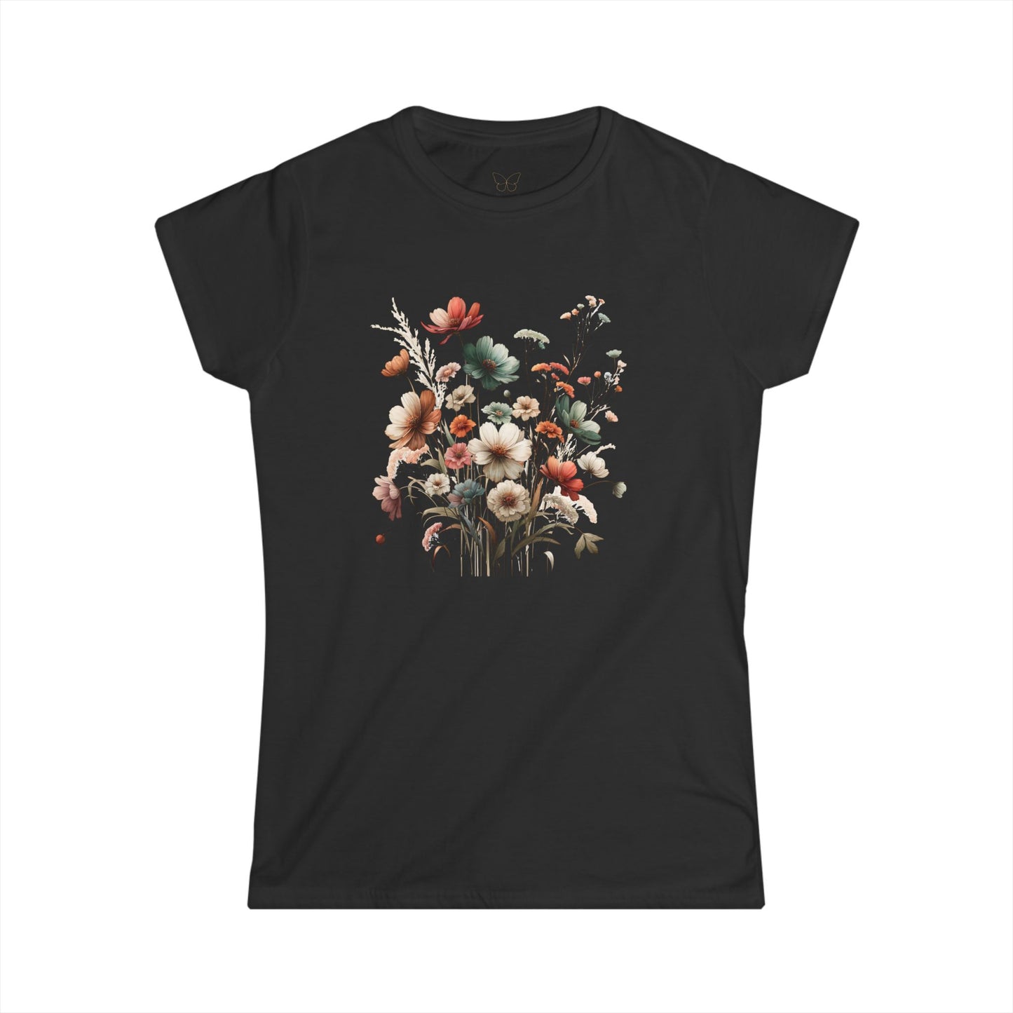 Wildflower Meadow Tee | Watercolor Floral Women's Shirt