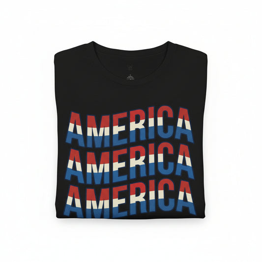 Born Free, Dressed Bold — Patriotic America Graphic Tee