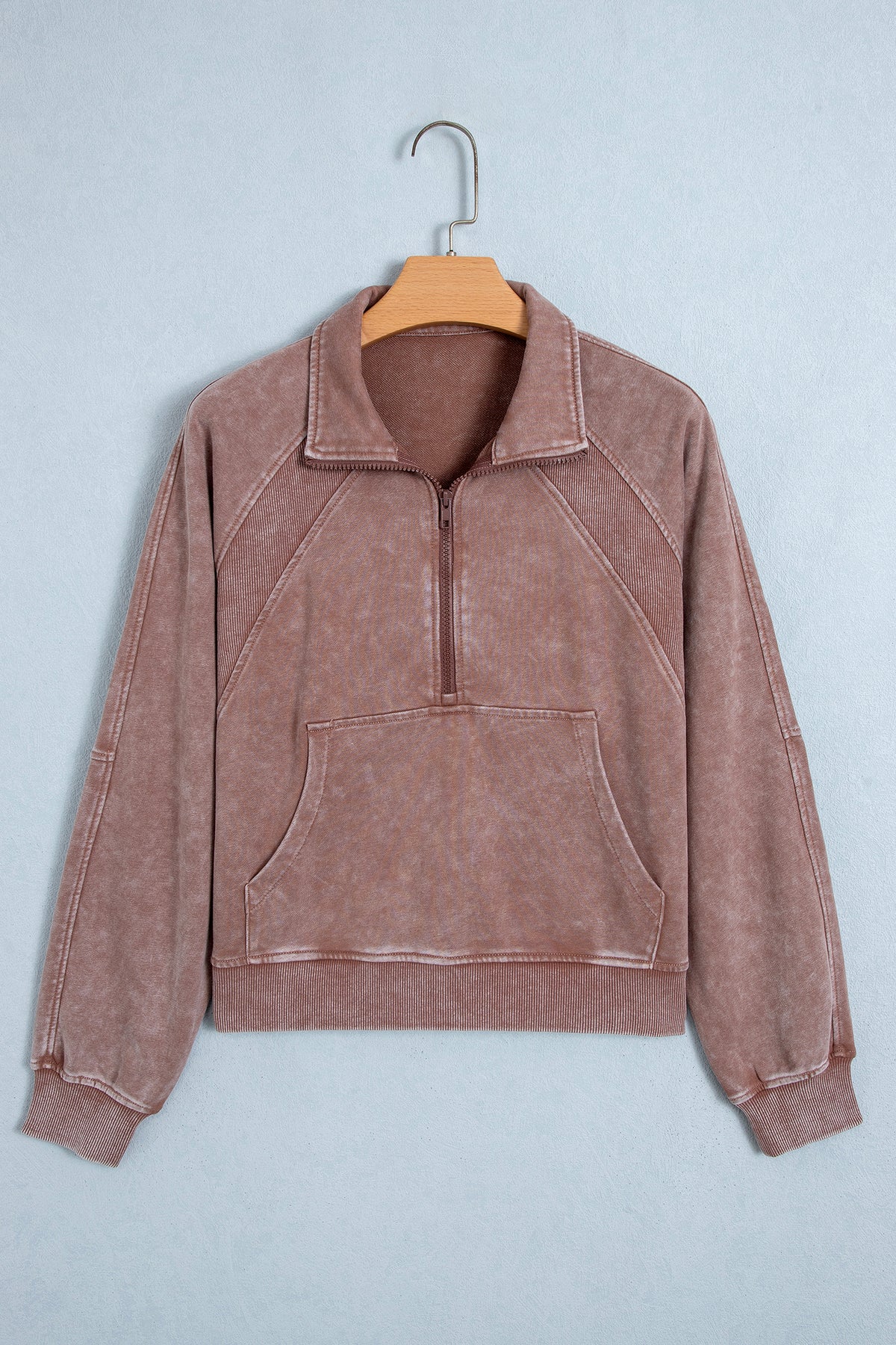 Chestnut Vintage Half-Zip Sweatshirt