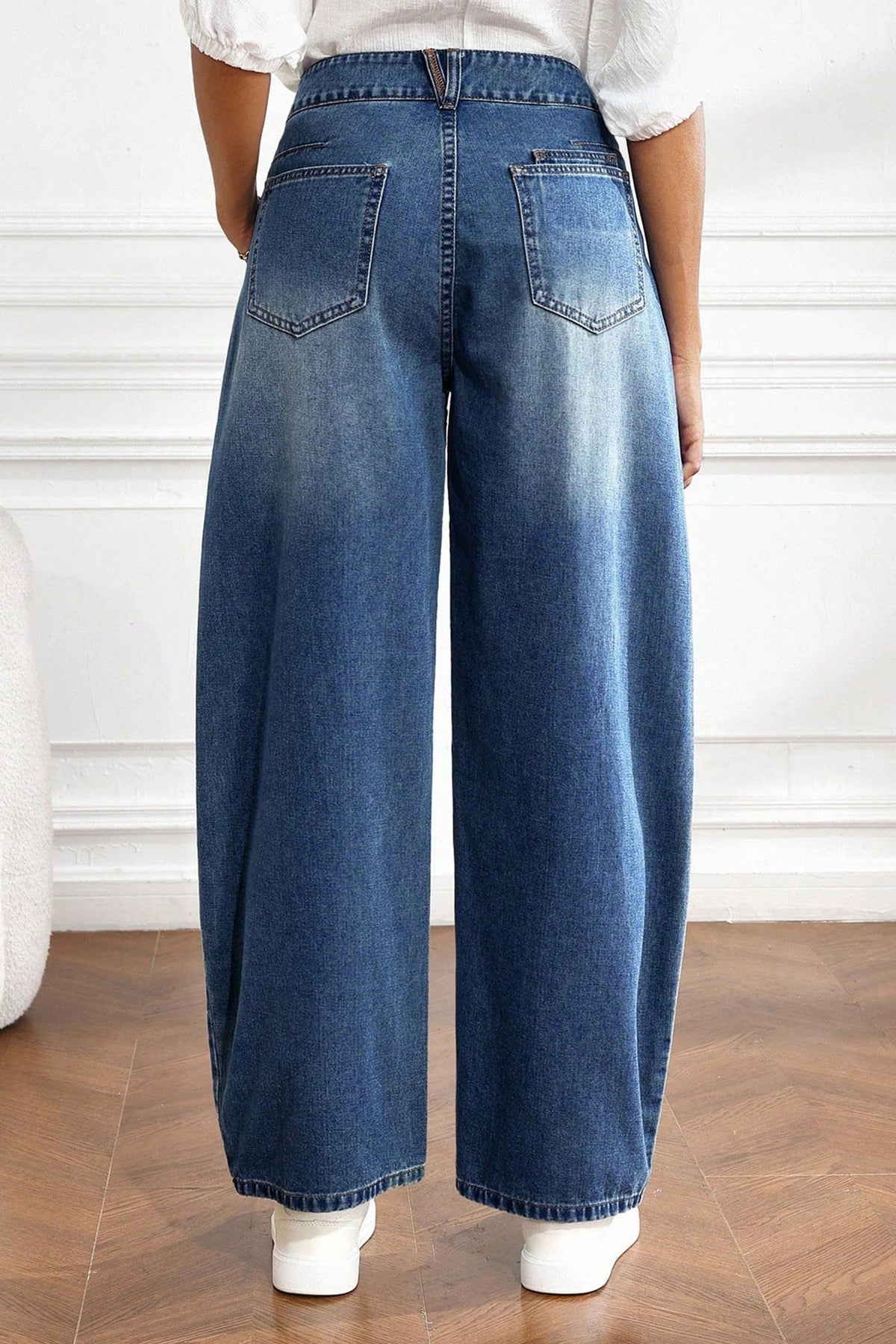 Ashleigh High-Waist Curved-Seam Ankle Jeans