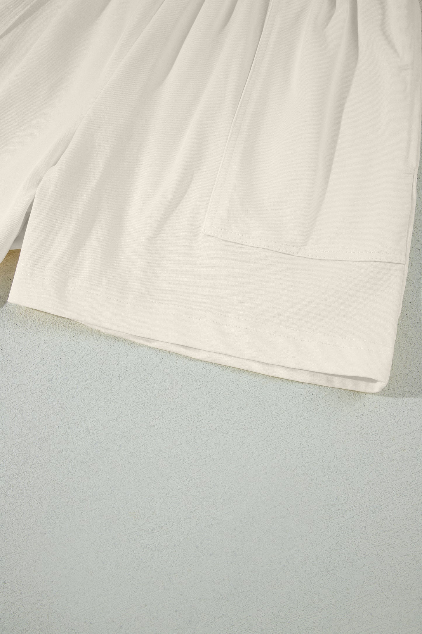 Stitched Detail Loose Tank Top & Shorts Set
