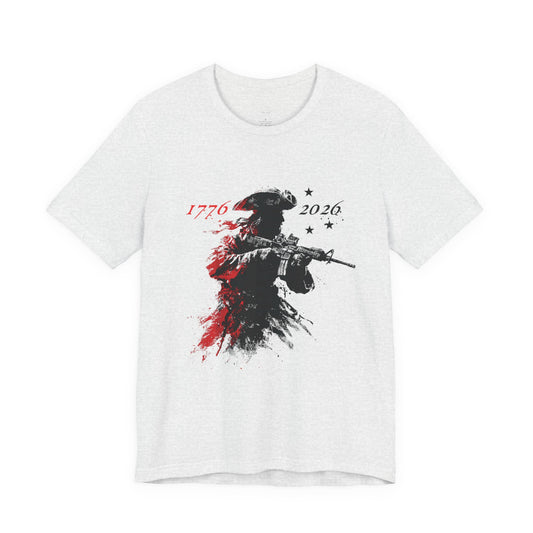 Paul Revere Patriotic Graphic Tee | American Flag Back Print T-Shirt