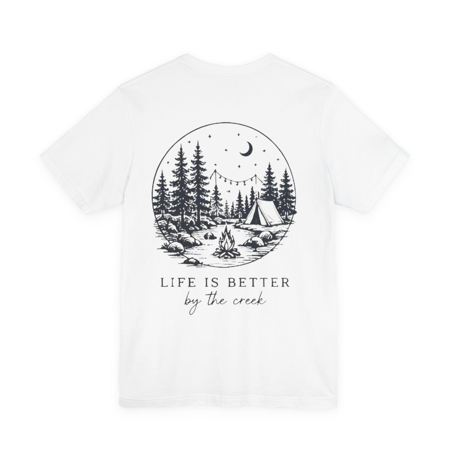 "Life Is Better by the Creek" Scenic Backprint
