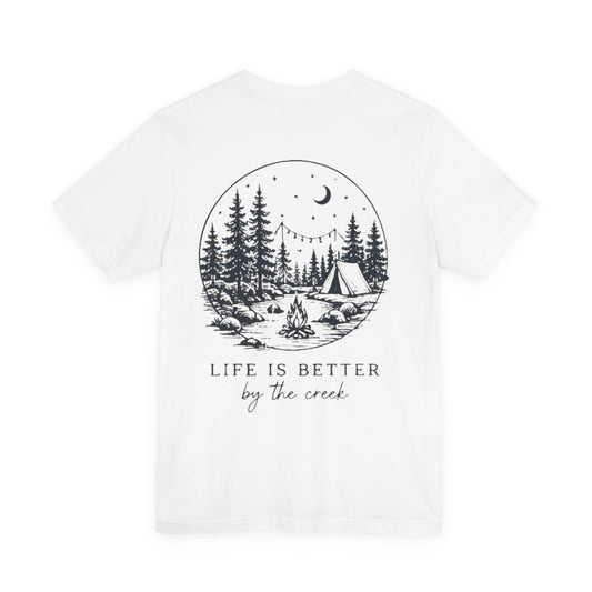 "Life Is Better by the Creek" Scenic Backprint