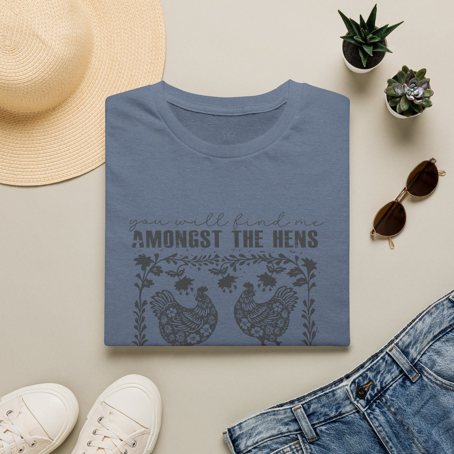 Find me Amongst the CHickens and the Wildflowers
