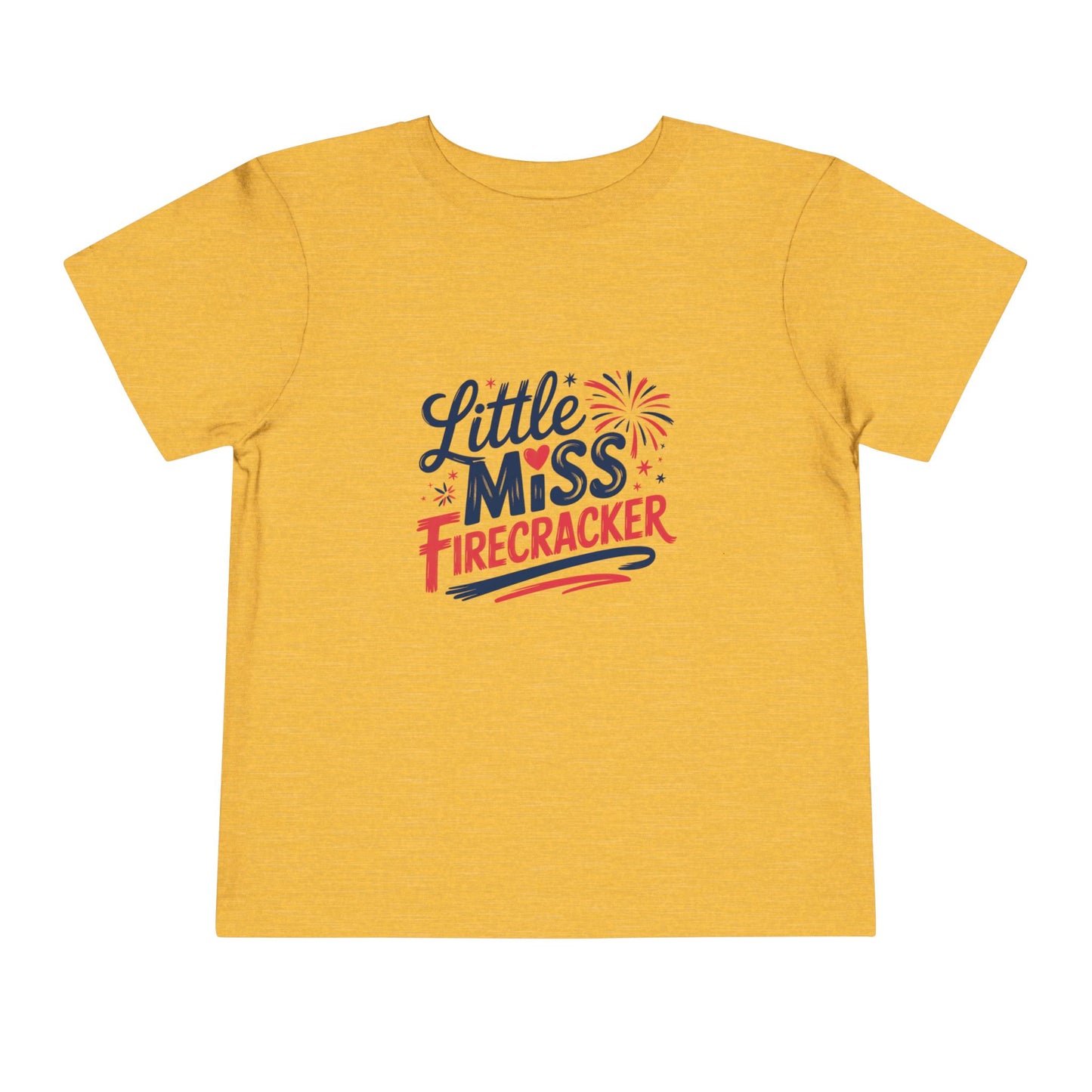 Little Miss Firecracker Toddler Tee | Patriotic 4th of July Kids Shirt