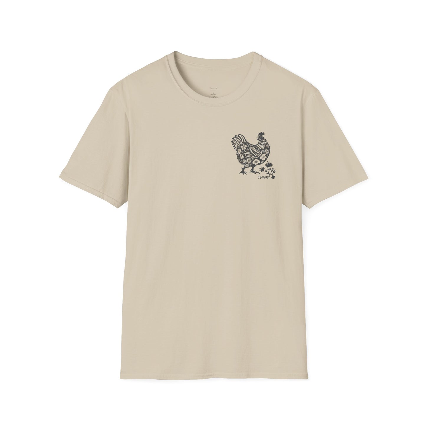 Floral Hen T-Shirt — Vintage Chicken Graphic Tee