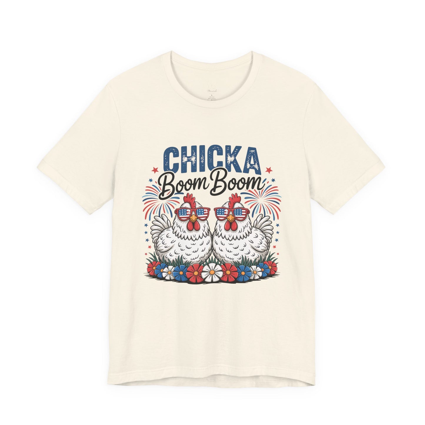 Chicka Boom Boom Chicken T-Shirt — Patriotic Funny Farm Tee