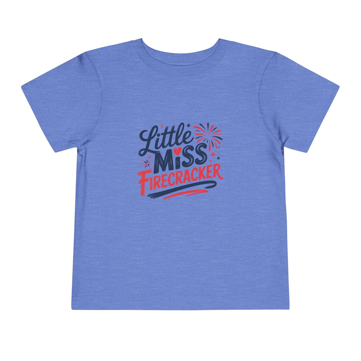 Little Miss Firecracker Toddler Tee | Patriotic 4th of July Kids Shirt