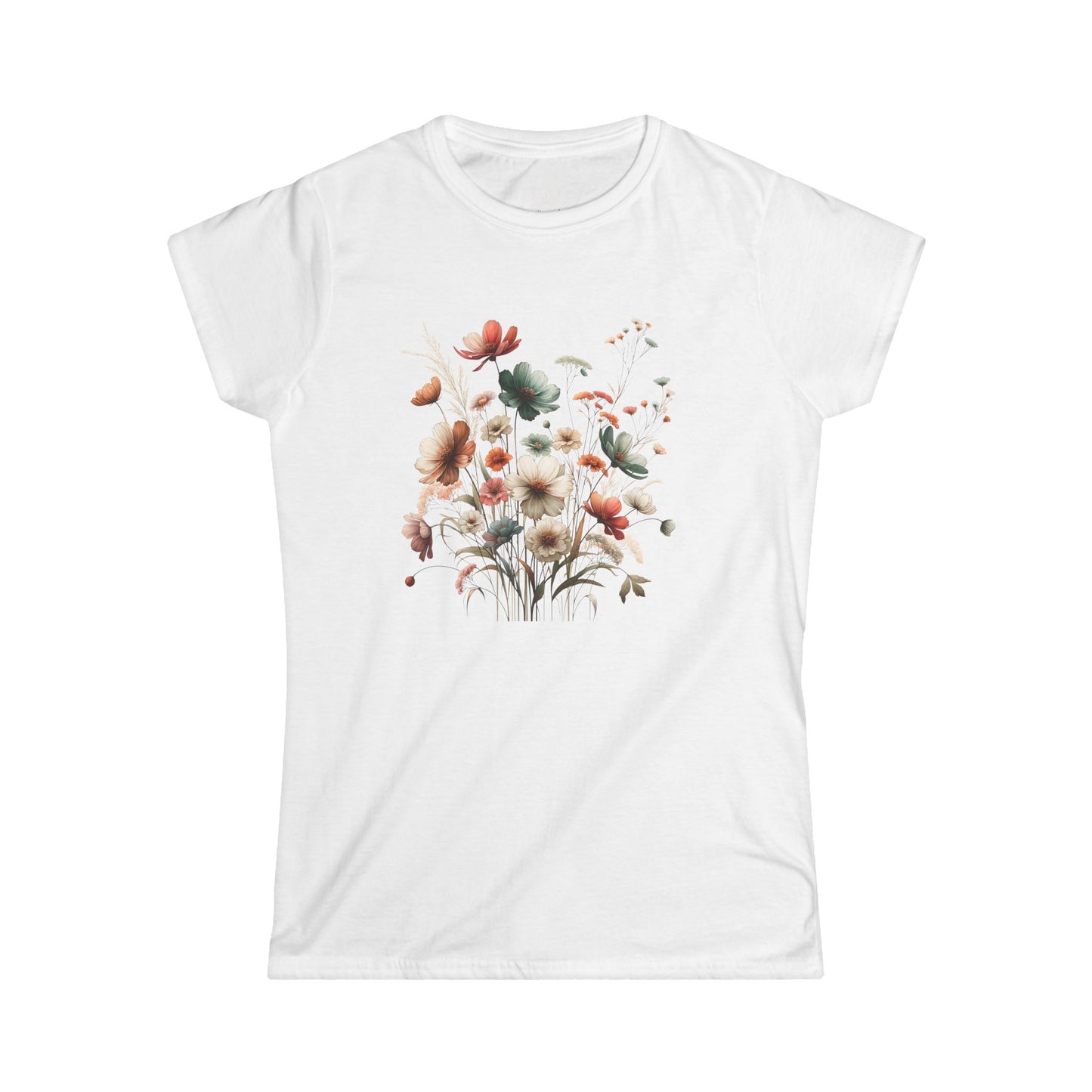 Wildflower Meadow Tee | Watercolor Floral Women's Shirt