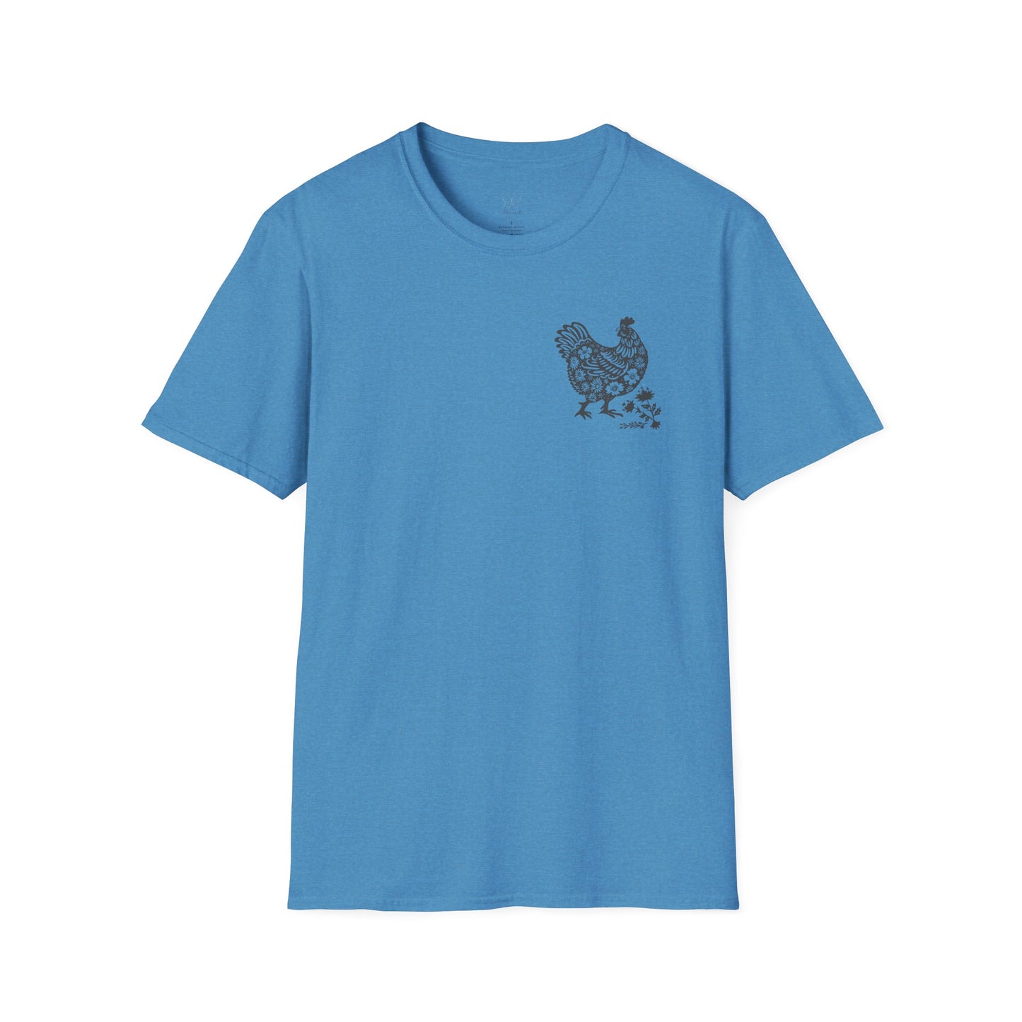 Floral Hen T-Shirt — Vintage Chicken Graphic Tee