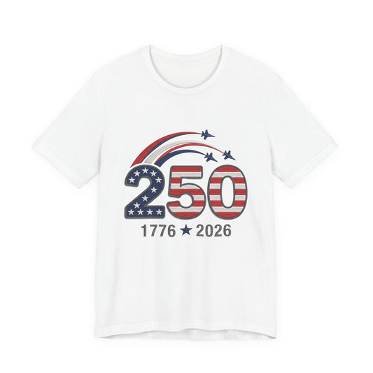 250th Anniversary USA Flag T-Shirt — 1776–2026 Bicentennial Celebration Tee