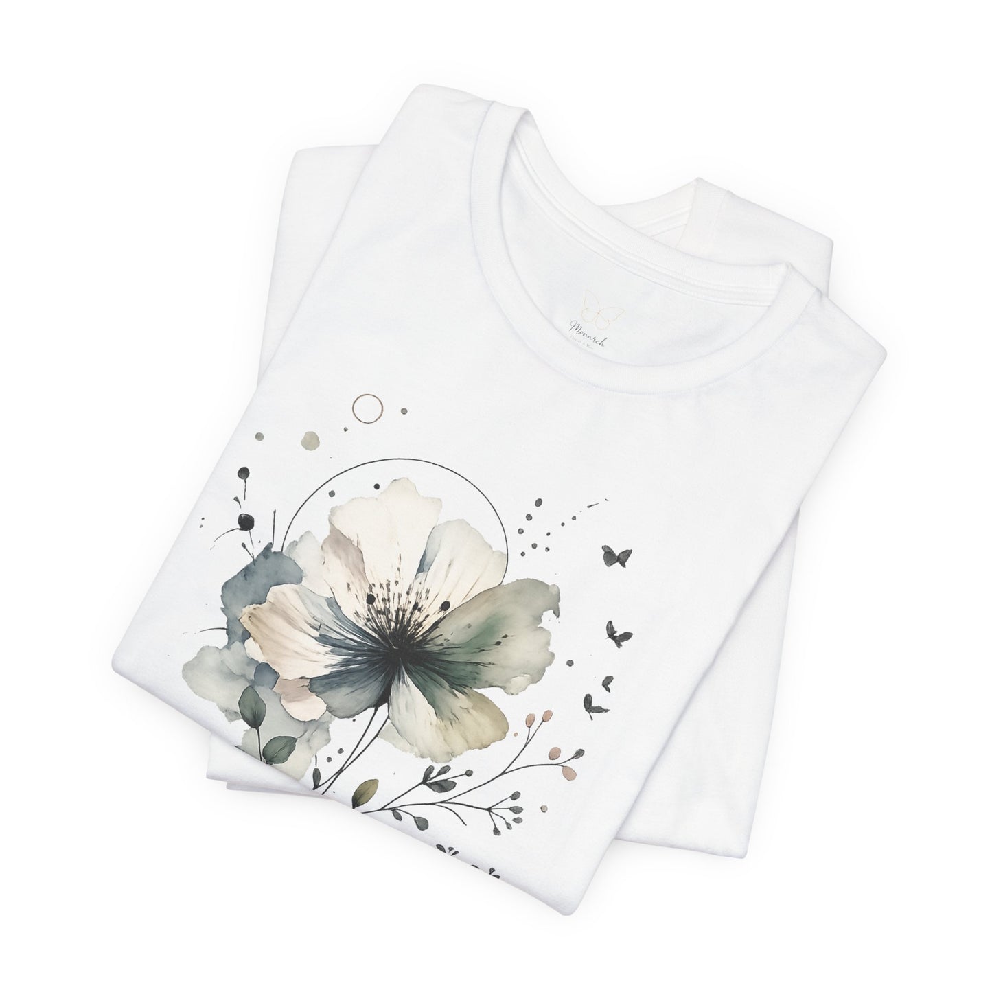 "Breathe" Watercolor Floral Tee |