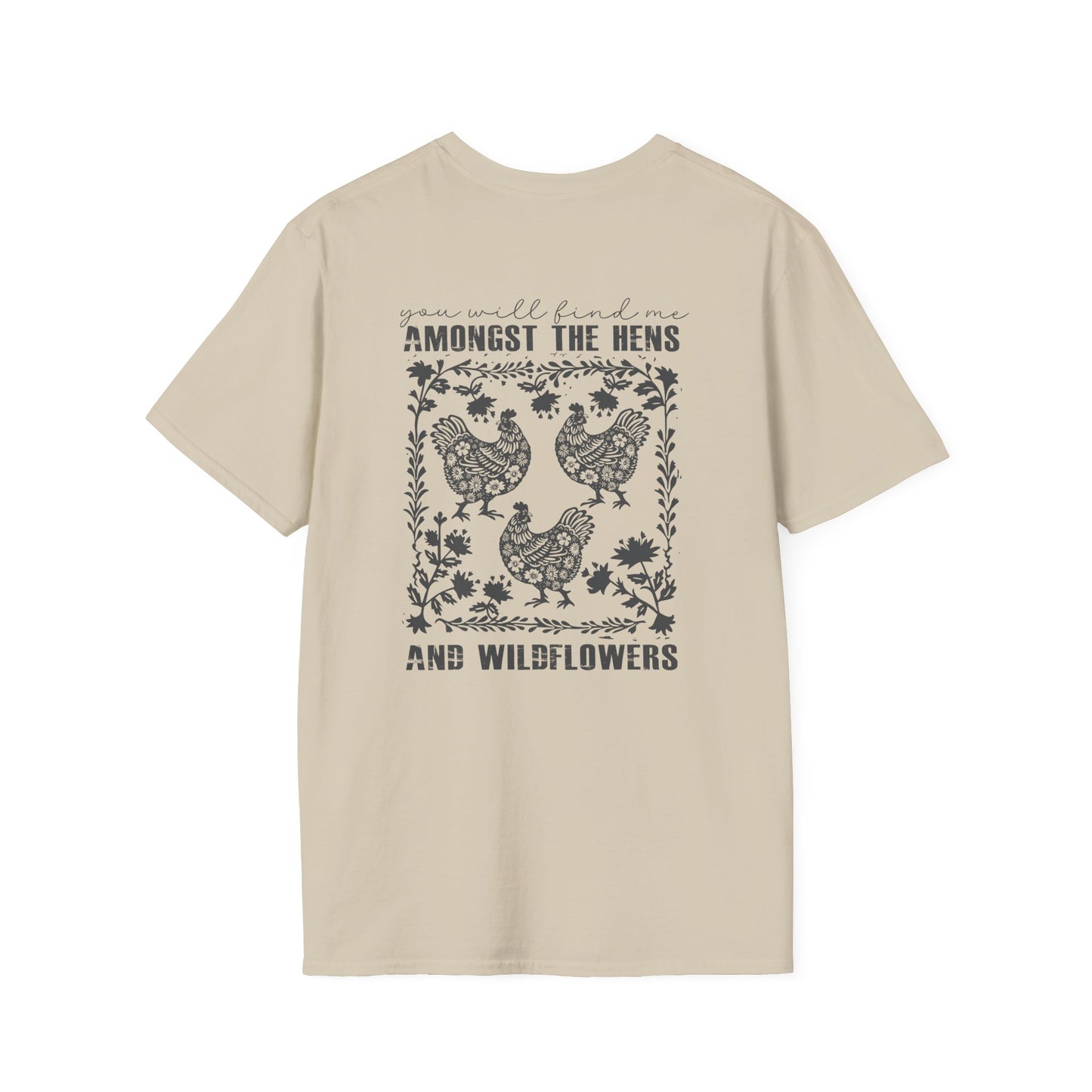 Floral Hen T-Shirt — Vintage Chicken Graphic Tee