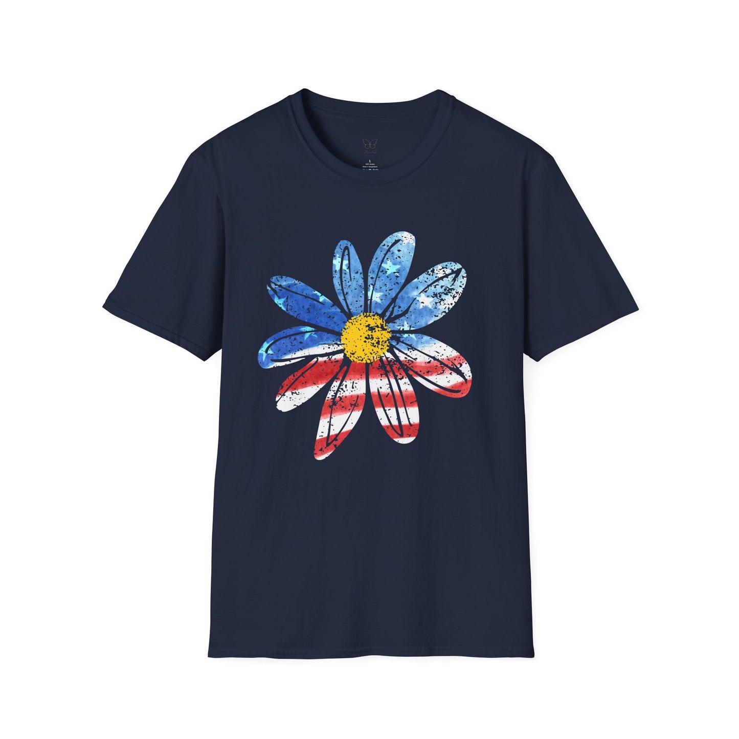 American Flag Daisy T-Shirt