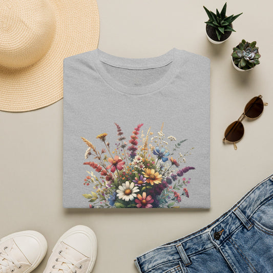 Floral Bouquet Tee — Watercolor Wildflower Garden T-Shirt