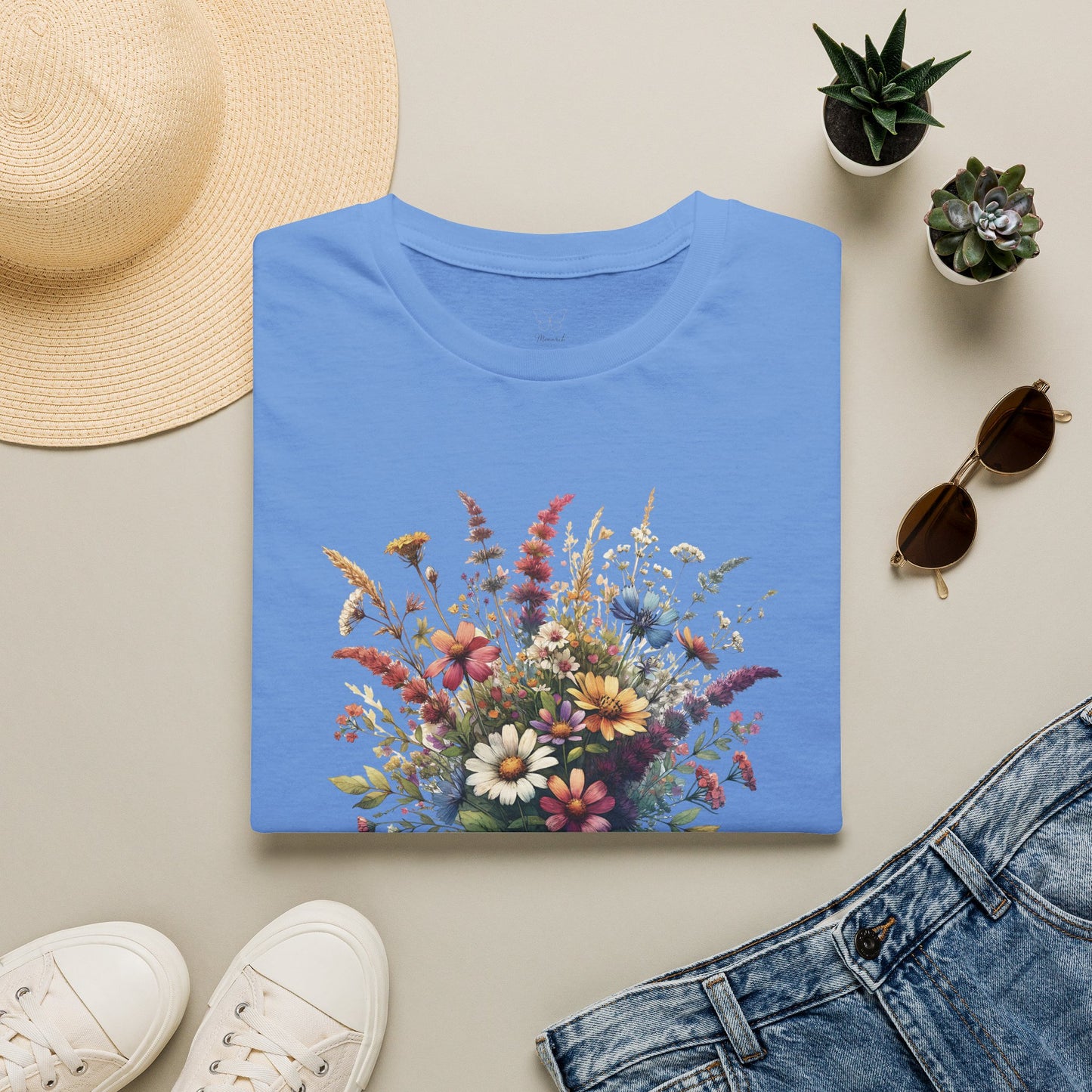 Floral Bouquet Tee — Watercolor Wildflower Garden T-Shirt