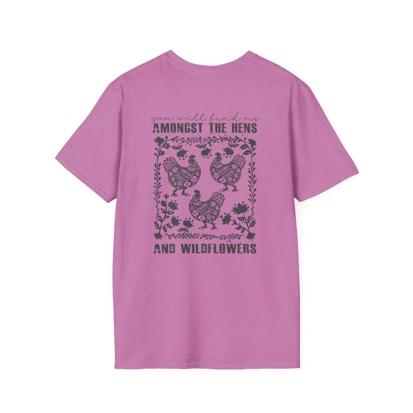 Floral Hen T-Shirt — Vintage Chicken Graphic Tee