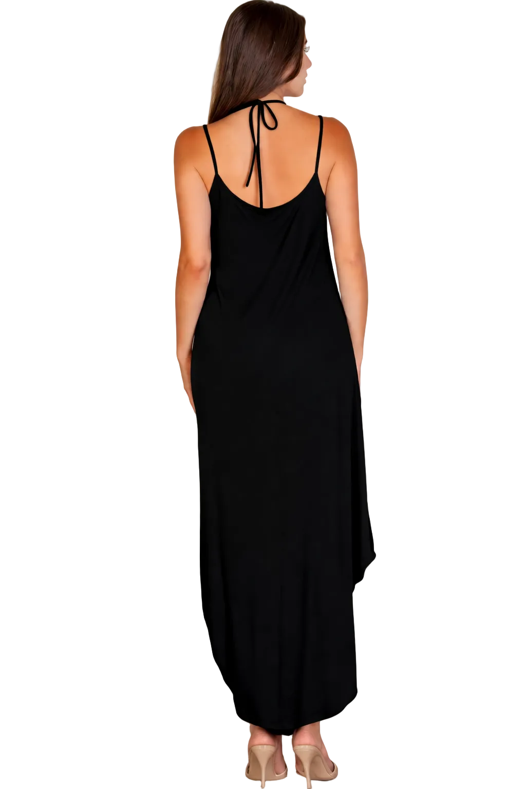 Double Strap Halter Cami Dress