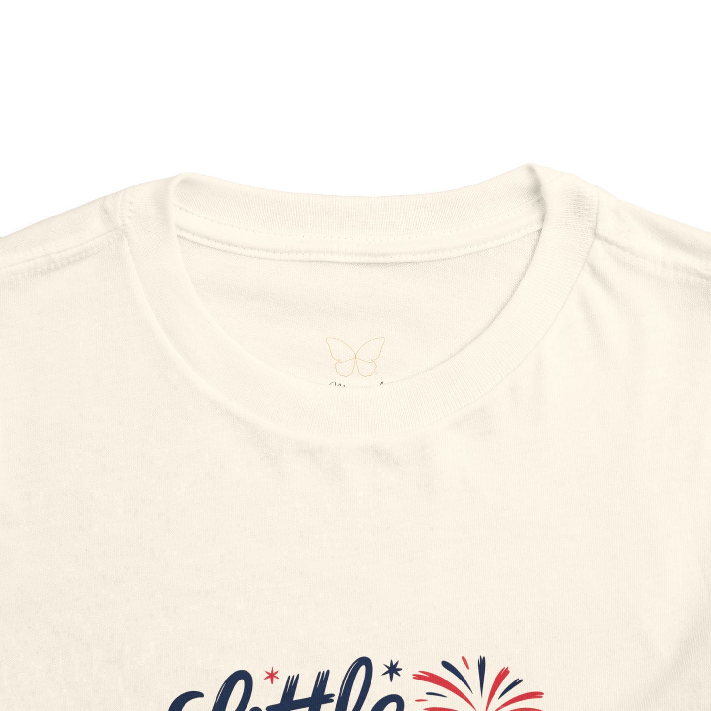 Little Miss Firecracker Toddler Tee | Patriotic 4th of July Kids Shirt