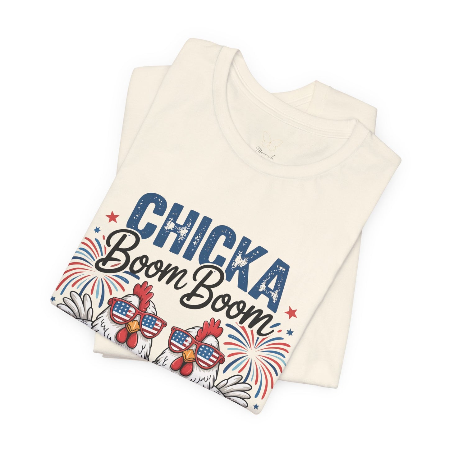 Chicka Boom Boom Chicken T-Shirt — Patriotic Funny Farm Tee