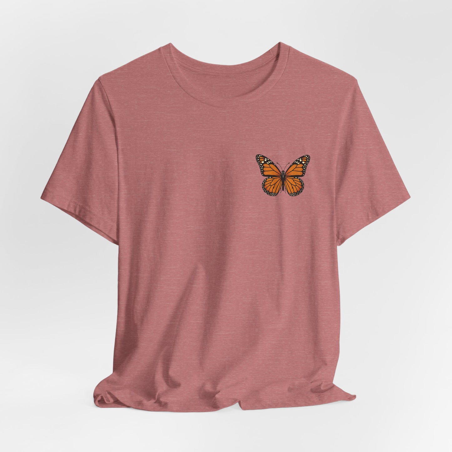 Subtle from the front. Stunning from behind. This Monarch Butterfly Tee