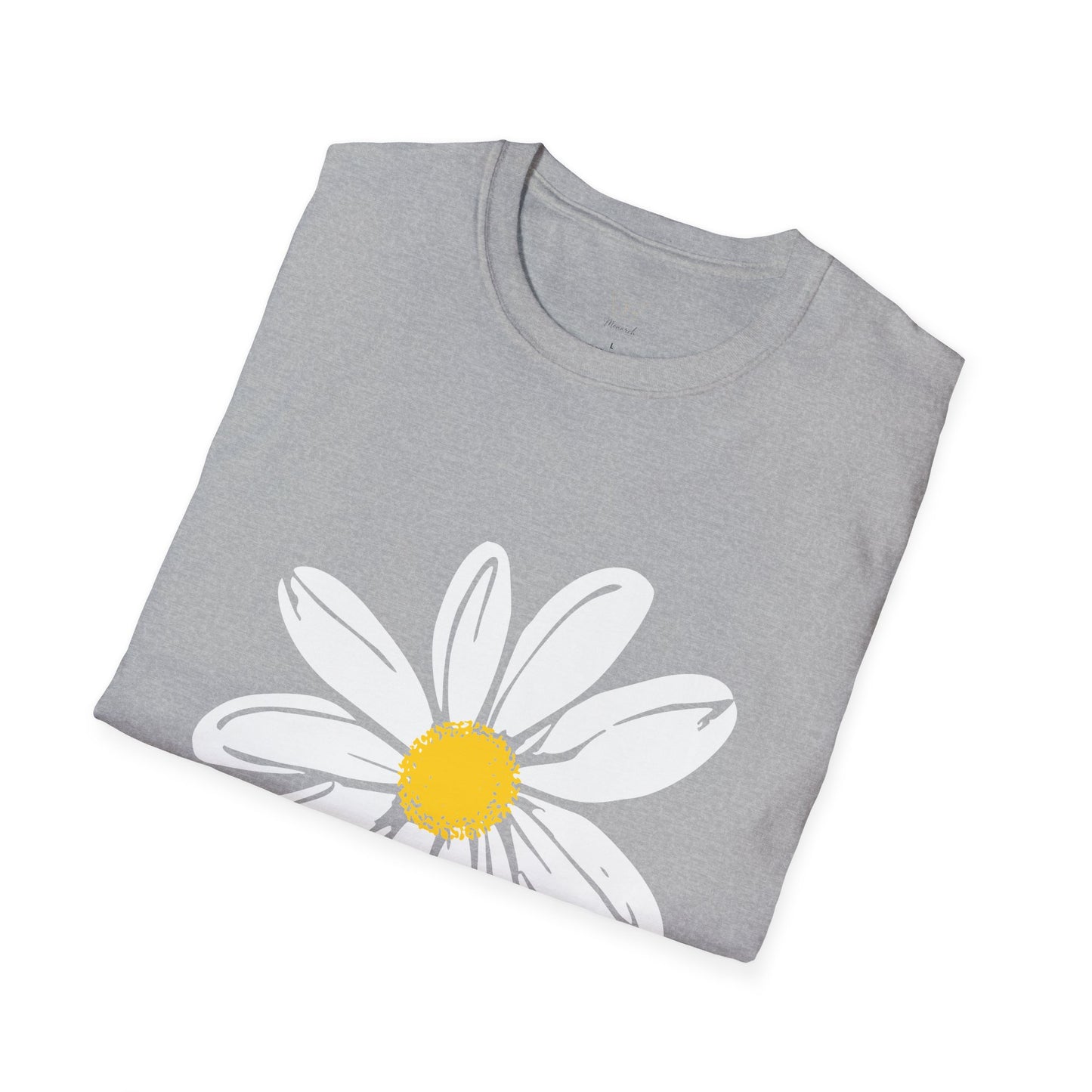 Daisy Graphic Tee — Bold Floral Crew Neck