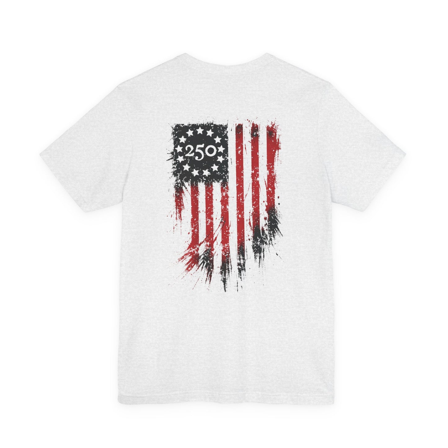 Paul Revere Patriotic Graphic Tee | American Flag Back Print T-Shirt