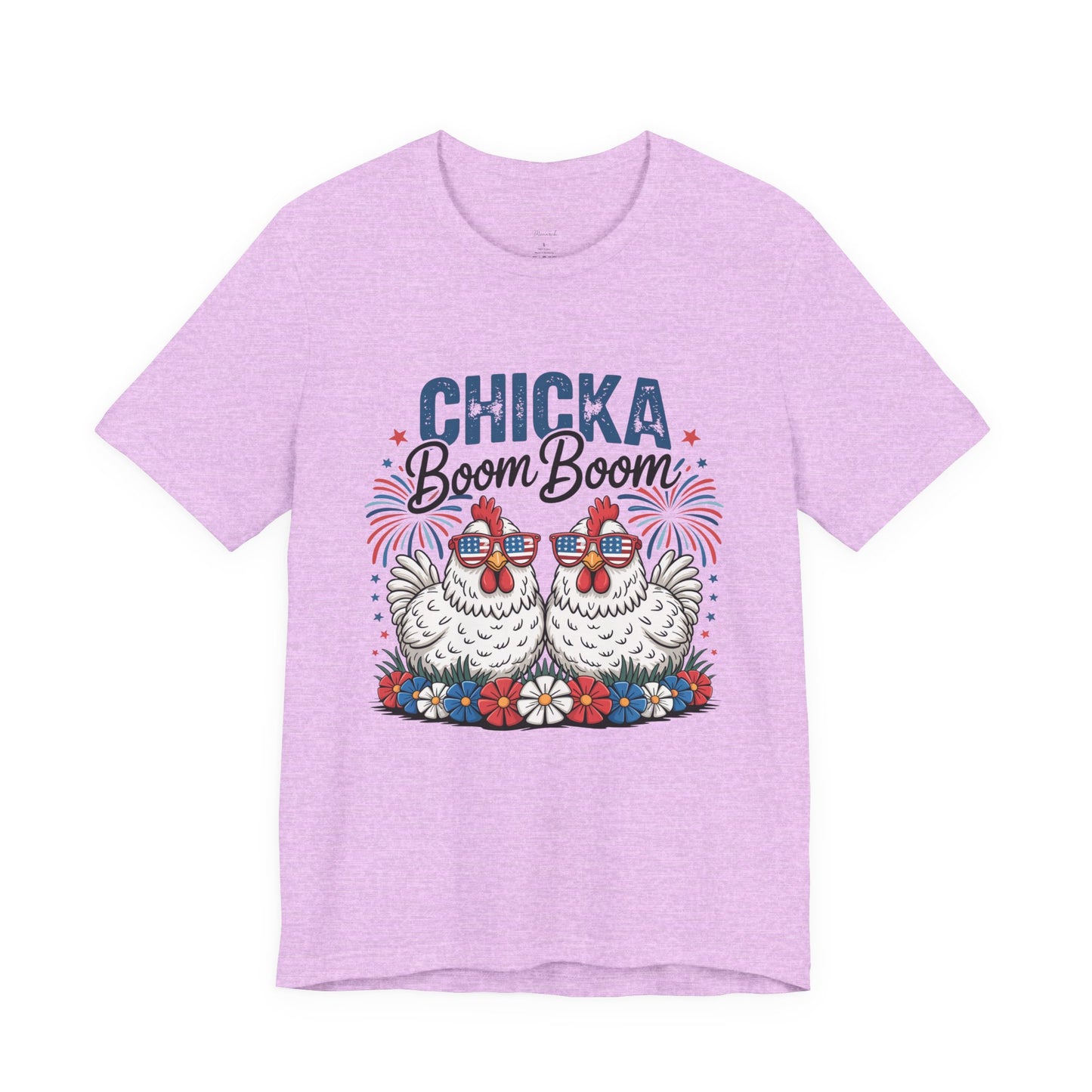 Chicka Boom Boom Chicken T-Shirt — Patriotic Funny Farm Tee