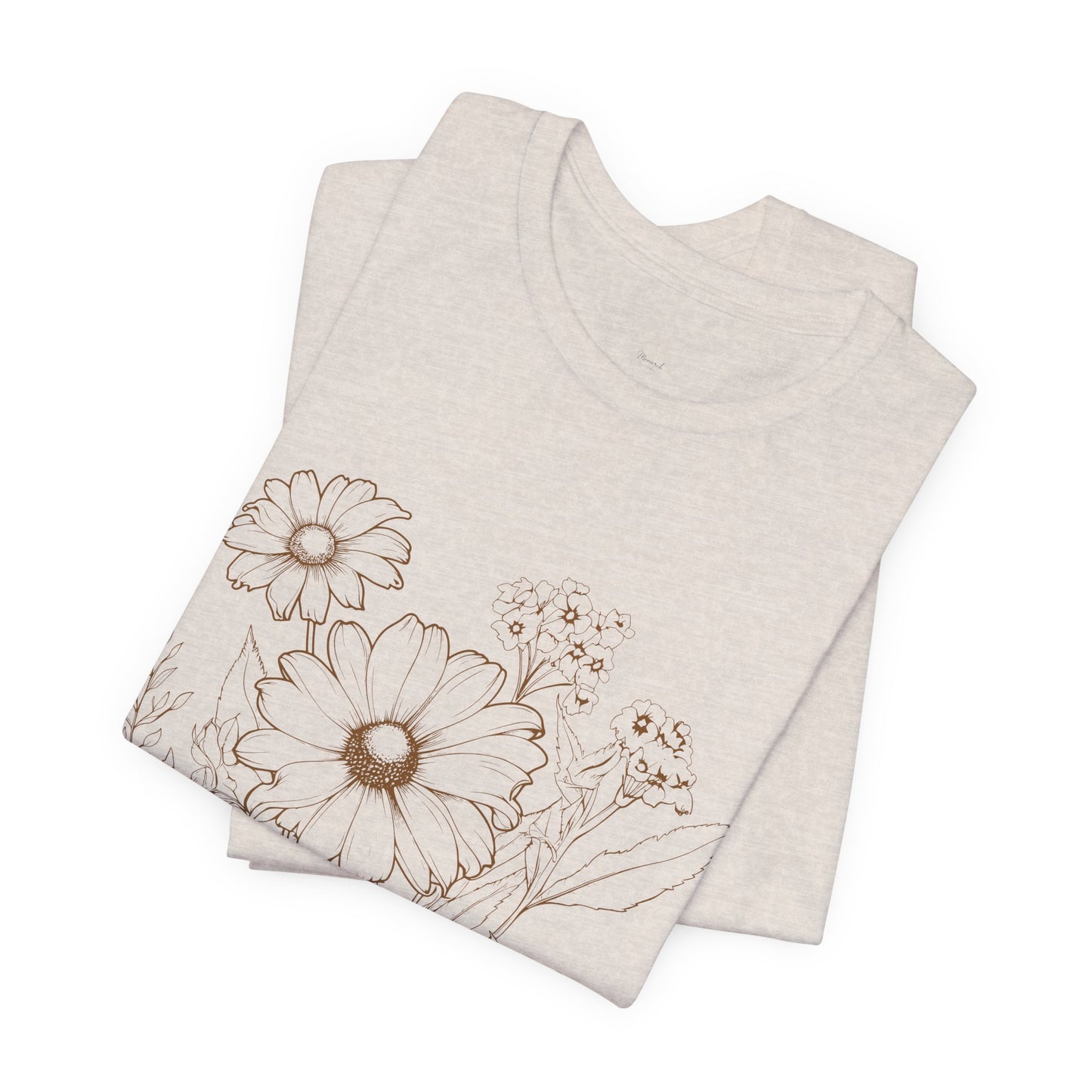 Floral Doodle Tee — Hand‑Drawn Daisy Bouquet T-Shirt