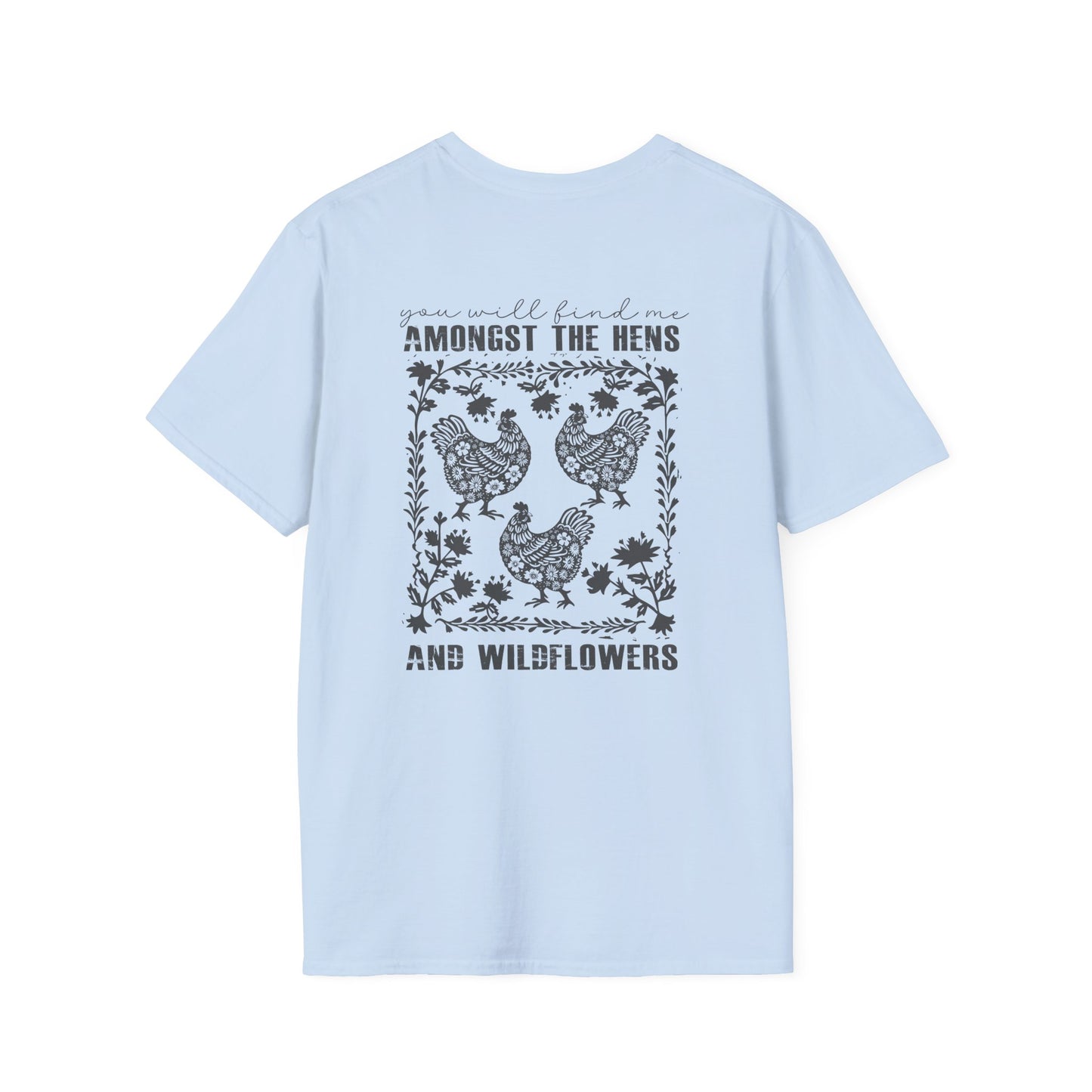 Floral Hen T-Shirt — Vintage Chicken Graphic Tee