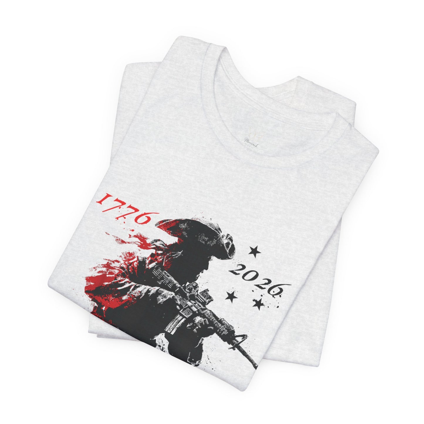 Paul Revere Patriotic Graphic Tee | American Flag Back Print T-Shirt