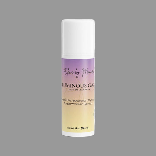 Luminous Gaze — The eye area is the first place fatigue shows up — and the last place you want it. Luminous Gaze Peptide Eye Gel is a lightweight, fast-absorbing formula that visibly reduces puffiness, plumps fine lines