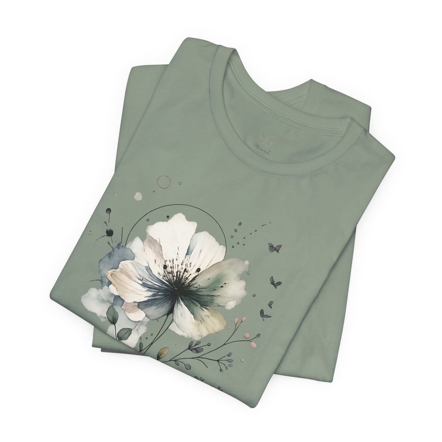 "Breathe" Watercolor Floral Tee |