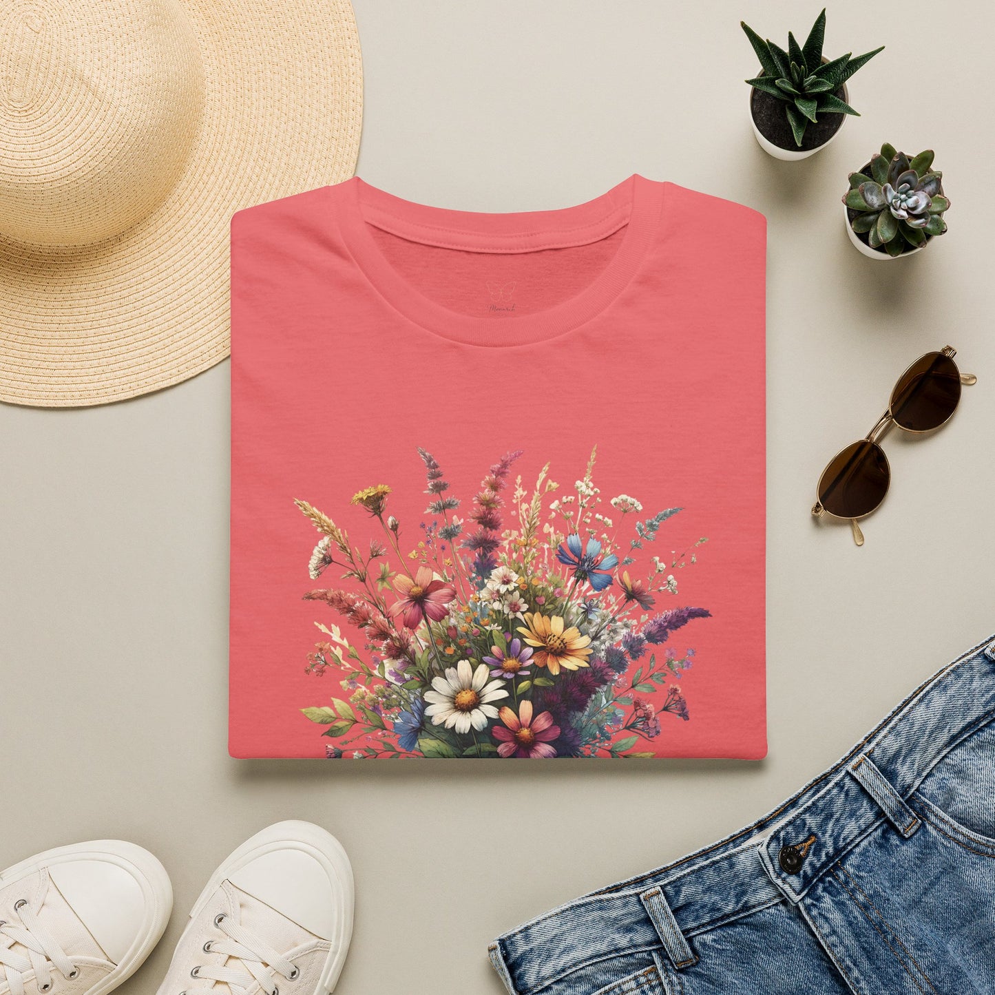Floral Bouquet Tee — Watercolor Wildflower Garden T-Shirt
