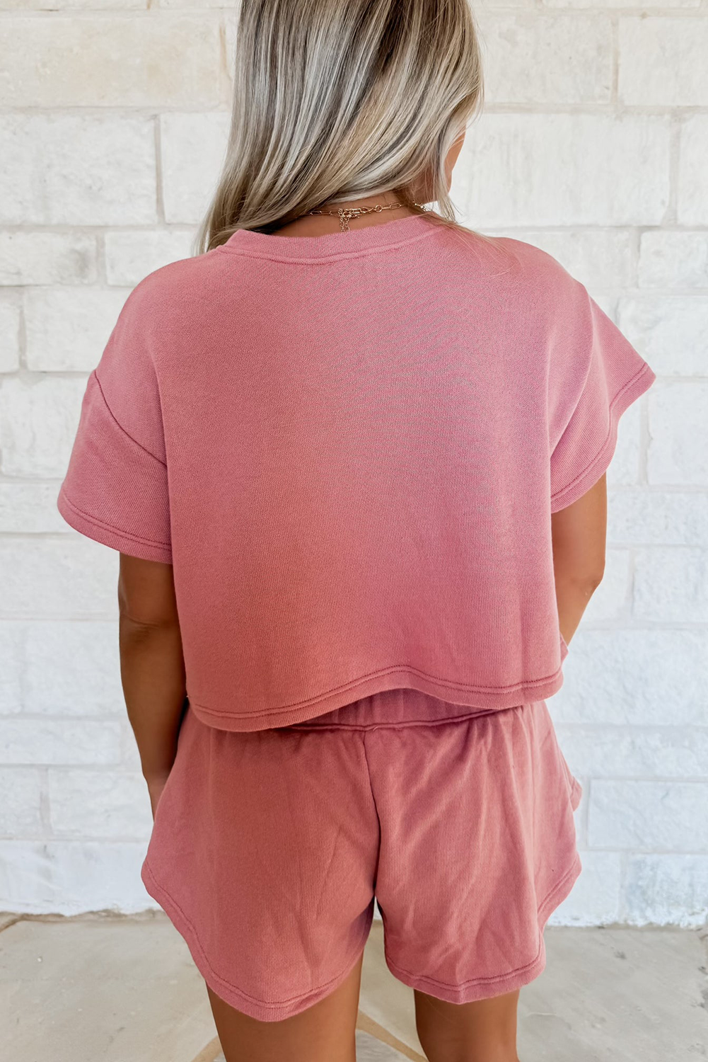 Blossom Cropped Tee & Ruffle High Waist Skort Set