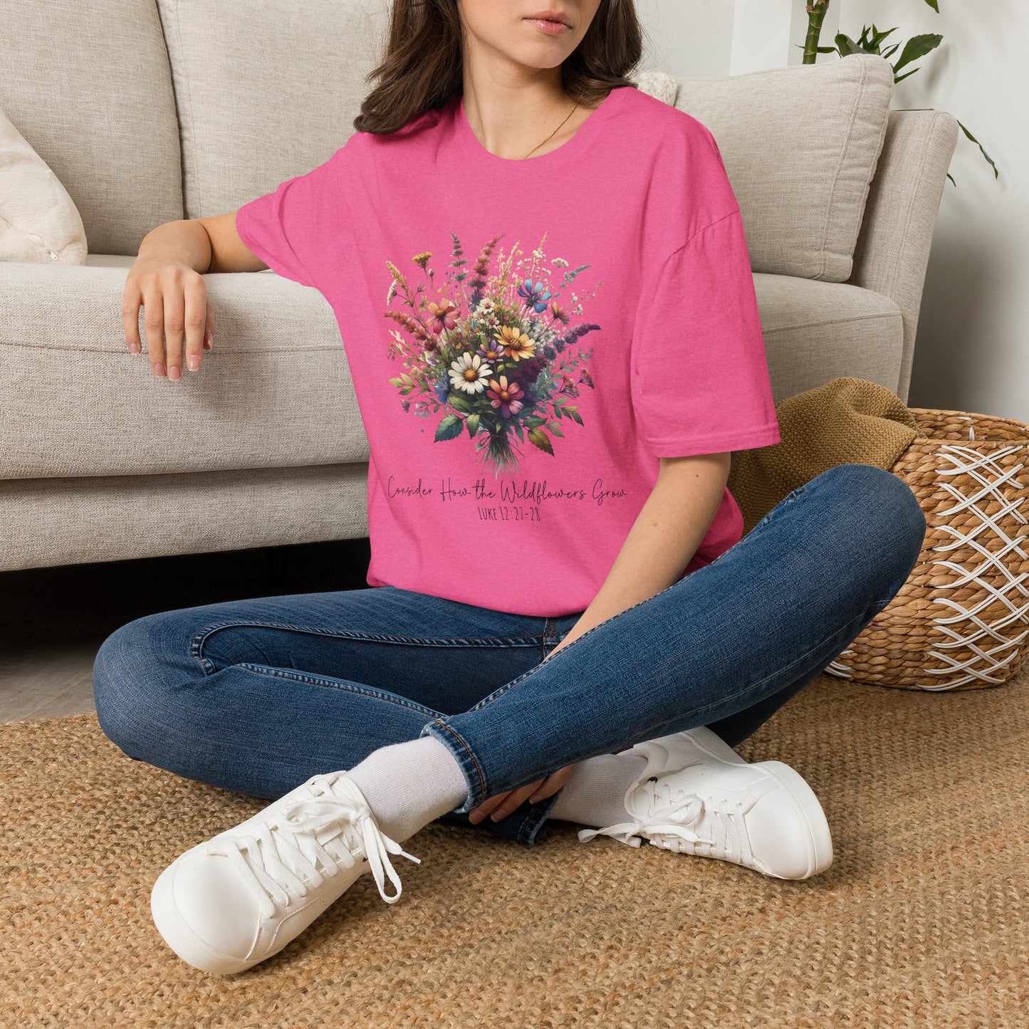 Floral Bouquet Tee — Watercolor Wildflower Garden T-Shirt