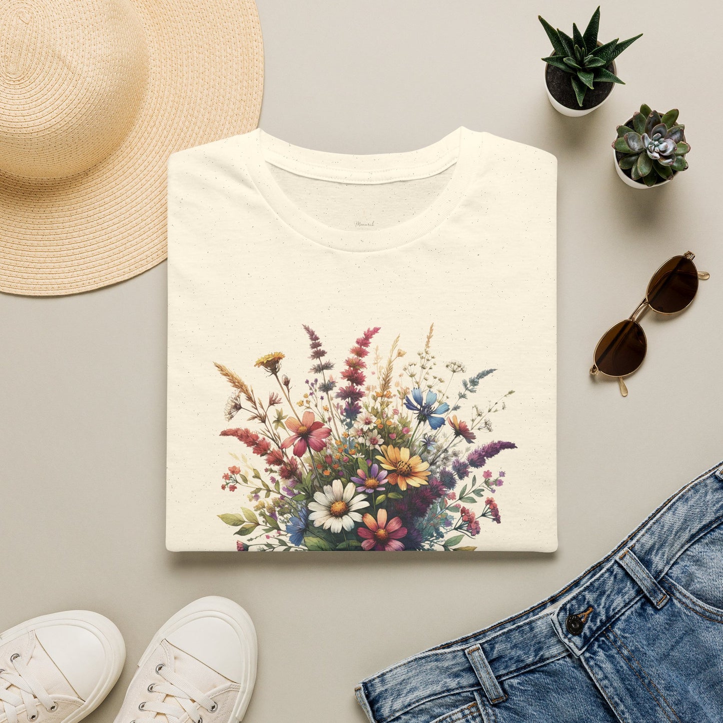 Floral Bouquet Tee — Watercolor Wildflower Garden T-Shirt