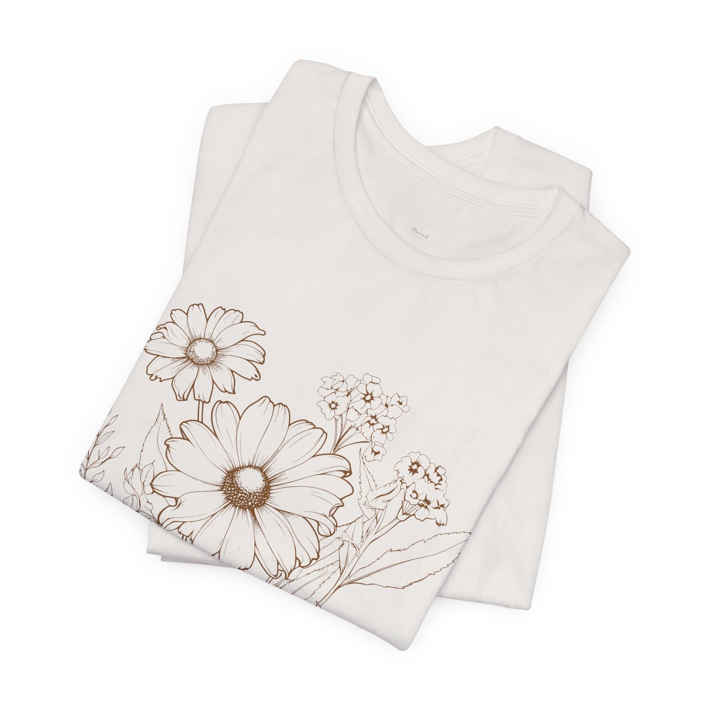Floral Doodle Tee — Hand‑Drawn Daisy Bouquet T-Shirt