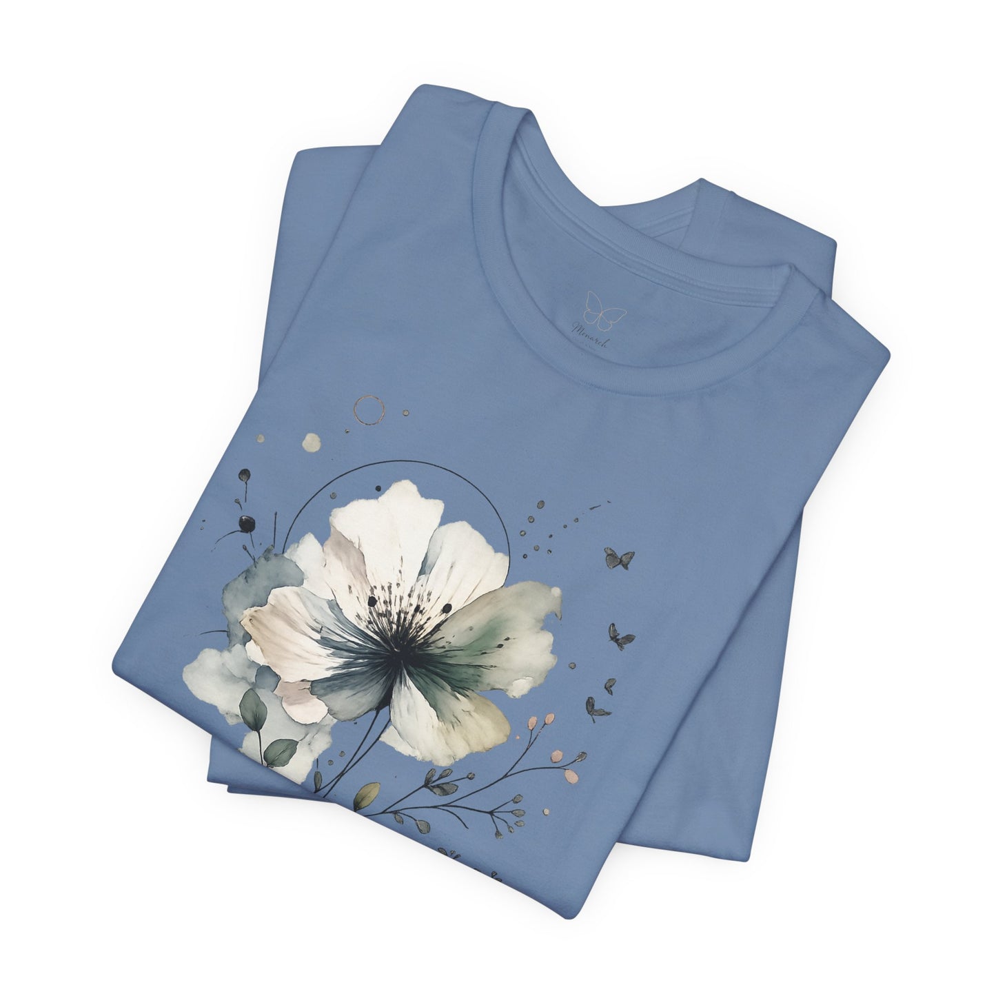 "Breathe" Watercolor Floral Tee |