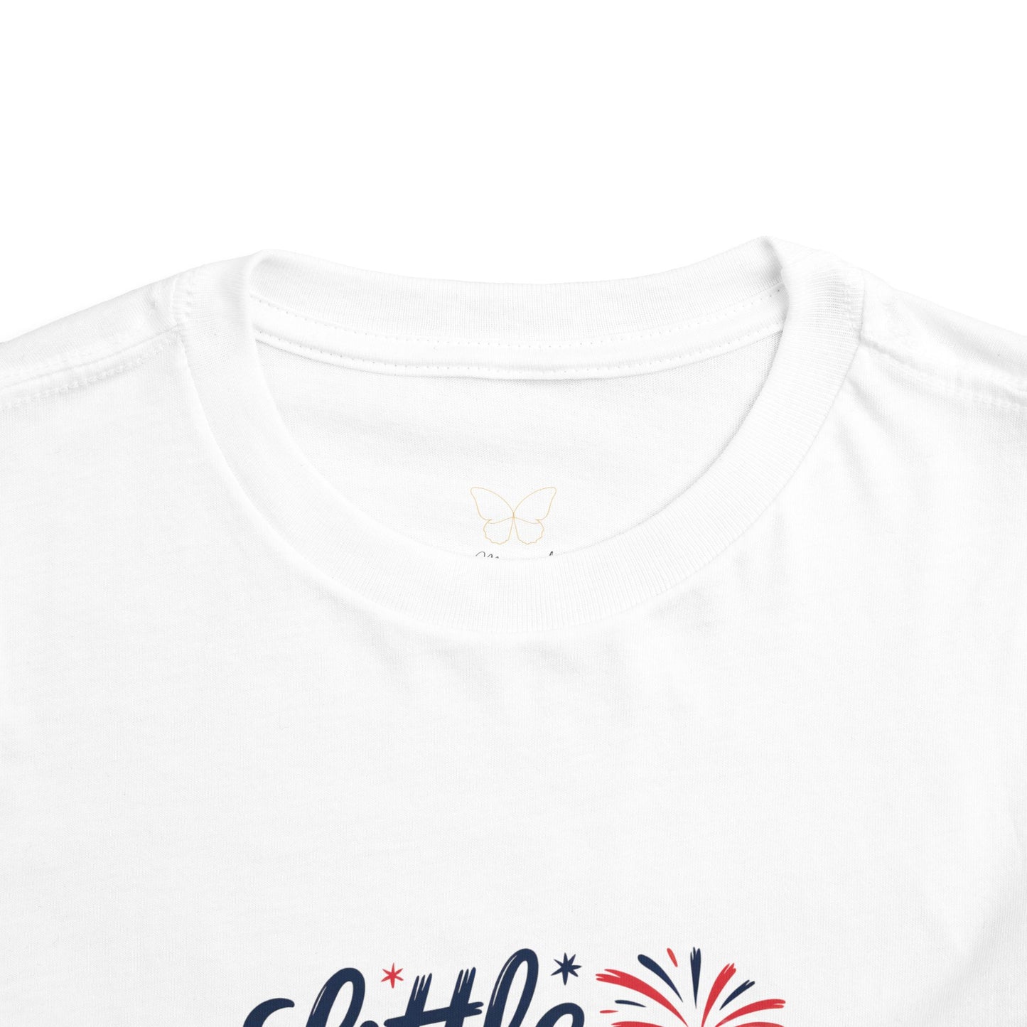 Little Miss Firecracker Toddler Tee | Patriotic 4th of July Kids Shirt