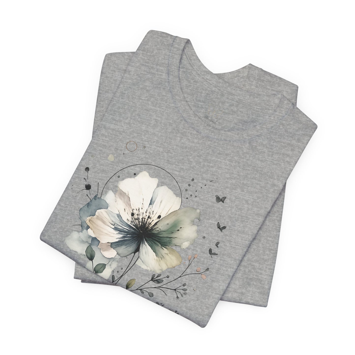 "Breathe" Watercolor Floral Tee |