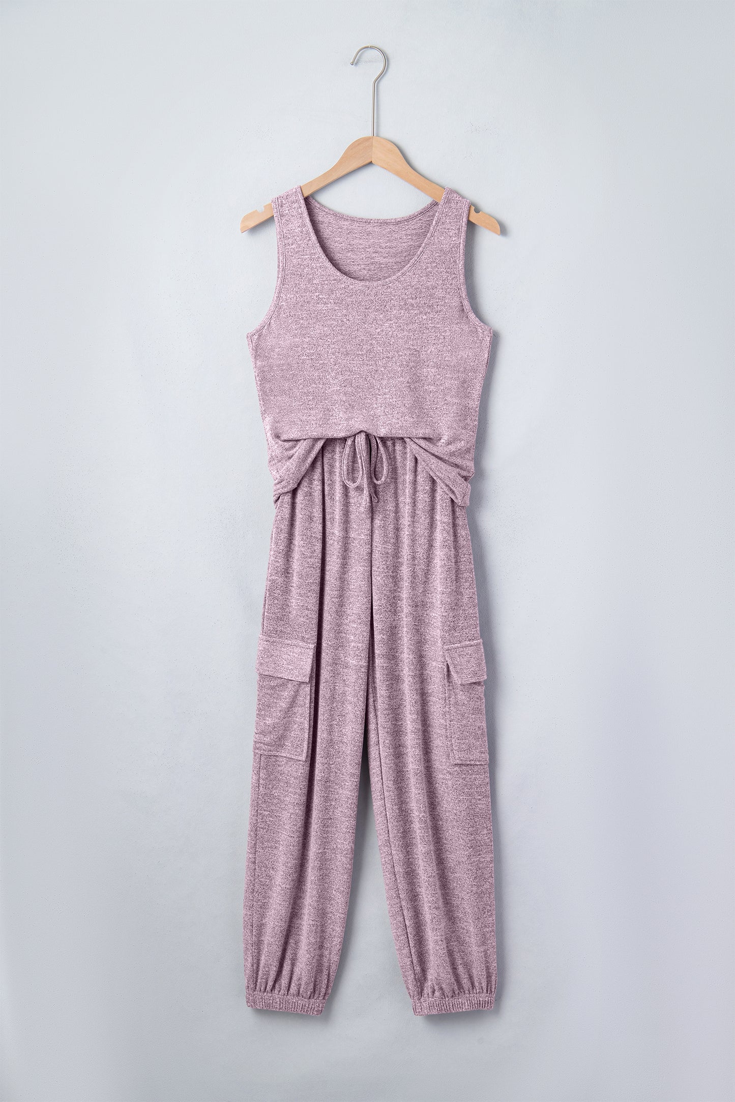 Casual Tank & Drawstring Jogger Set