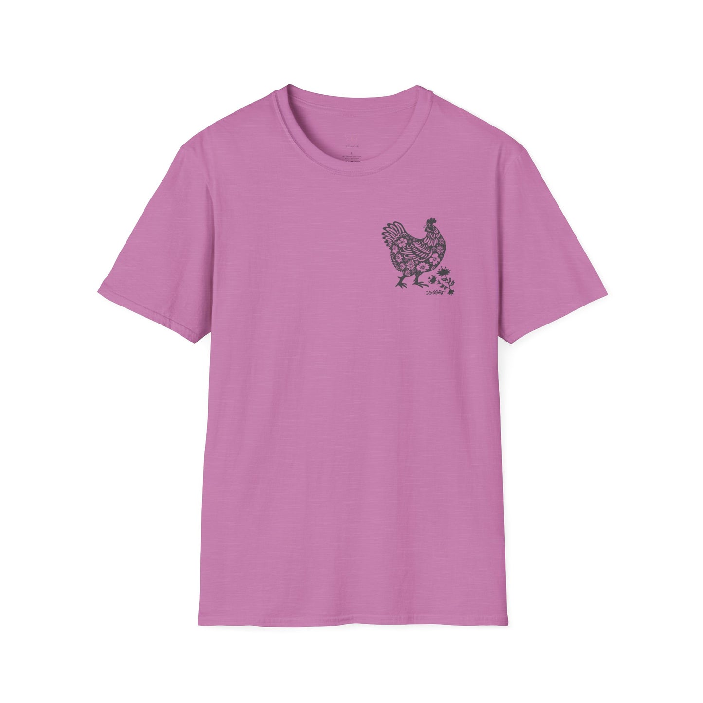 Floral Hen T-Shirt — Vintage Chicken Graphic Tee
