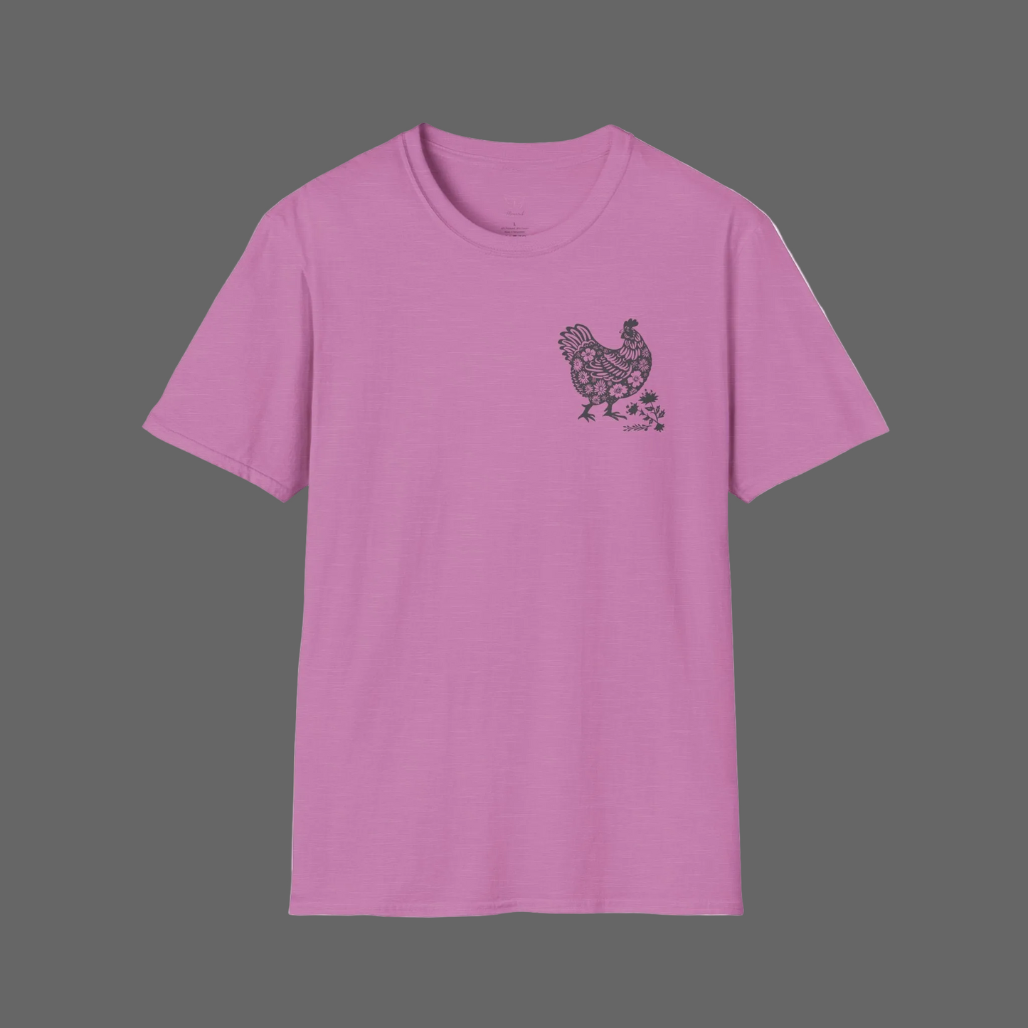 Floral Hen T-Shirt — Vintage Chicken Graphic Tee