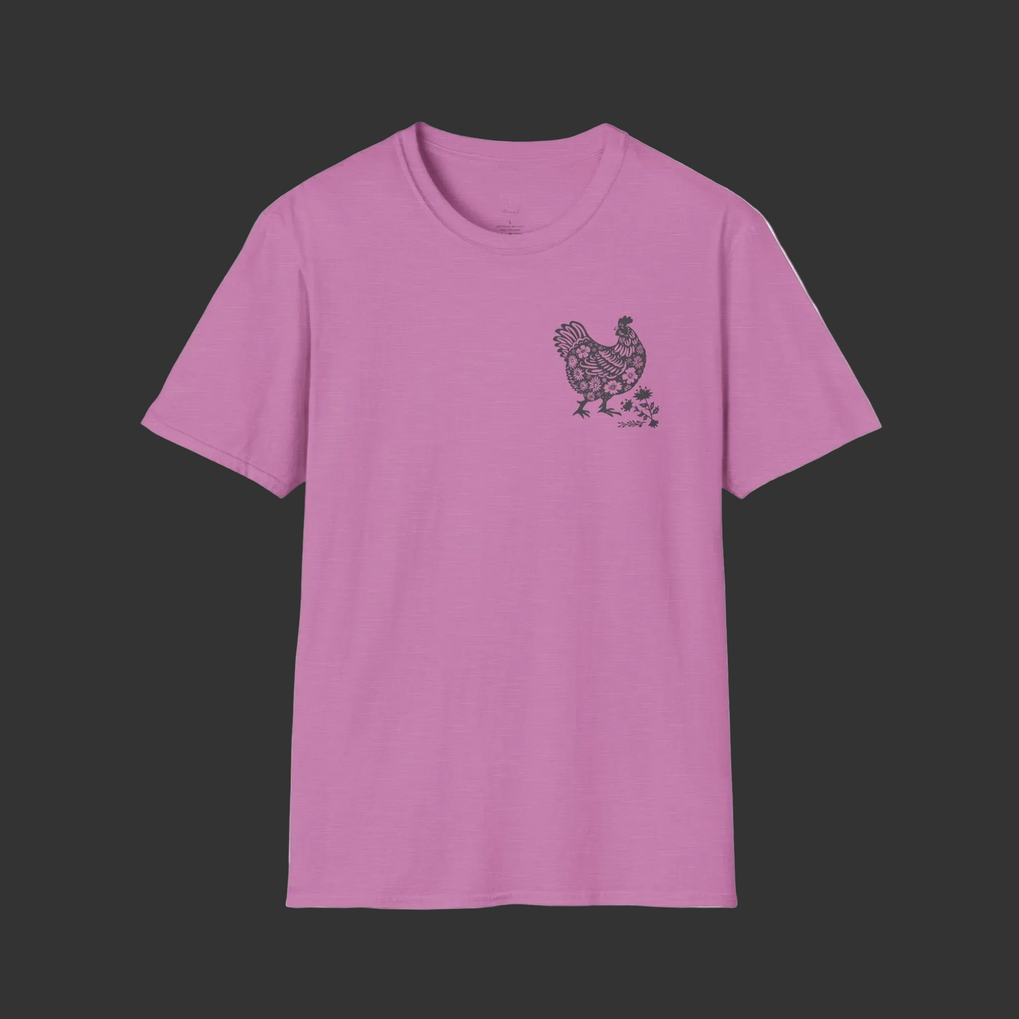 Floral Hen T-Shirt — Vintage Chicken Graphic Tee