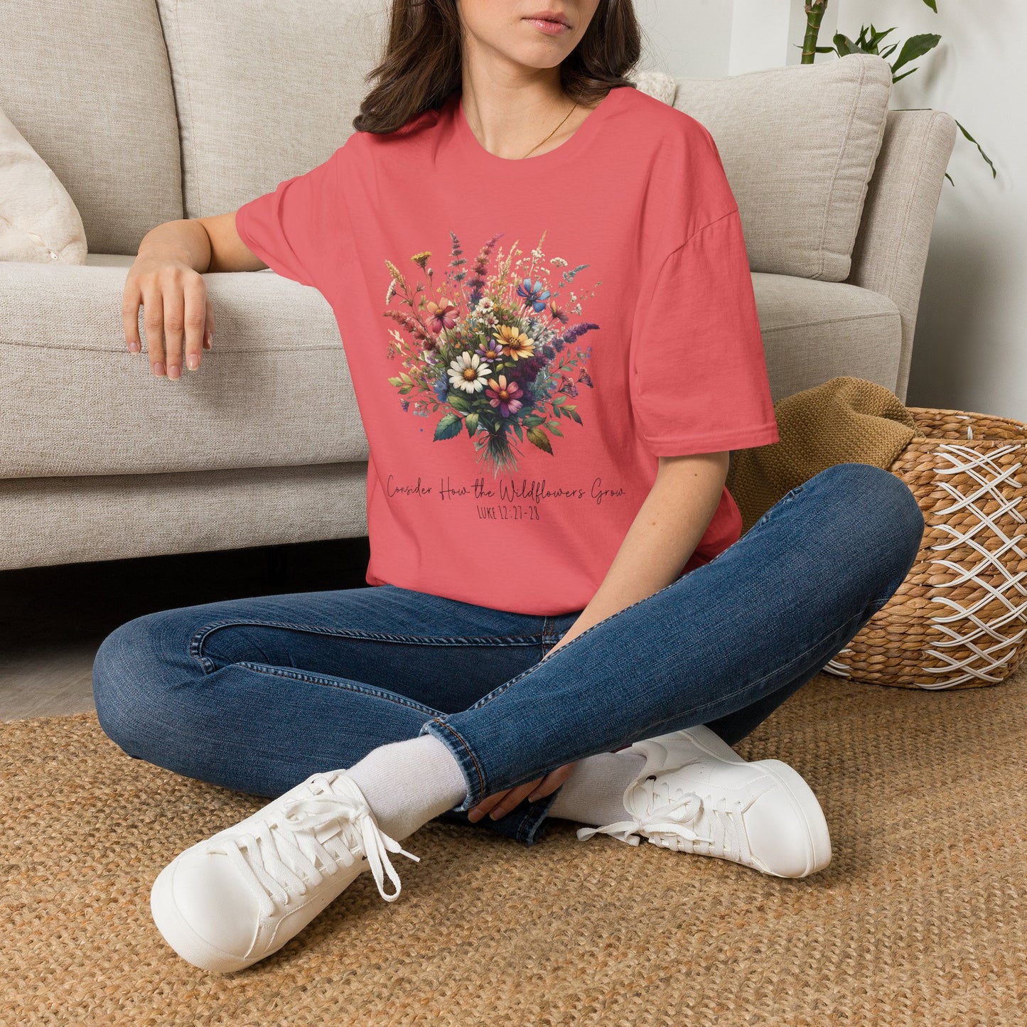 Floral Bouquet Tee — Watercolor Wildflower Garden T-Shirt
