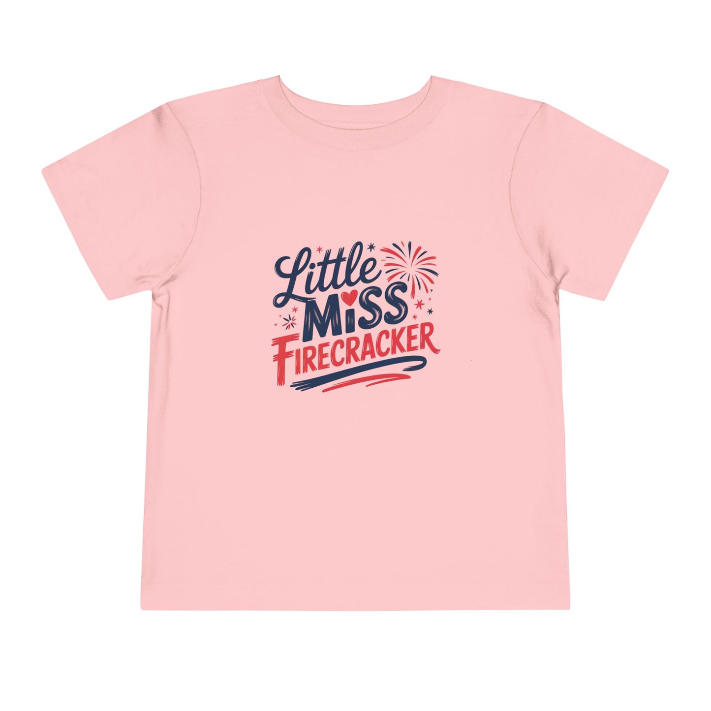 Little Miss Firecracker Toddler Tee | Patriotic 4th of July Kids Shirt
