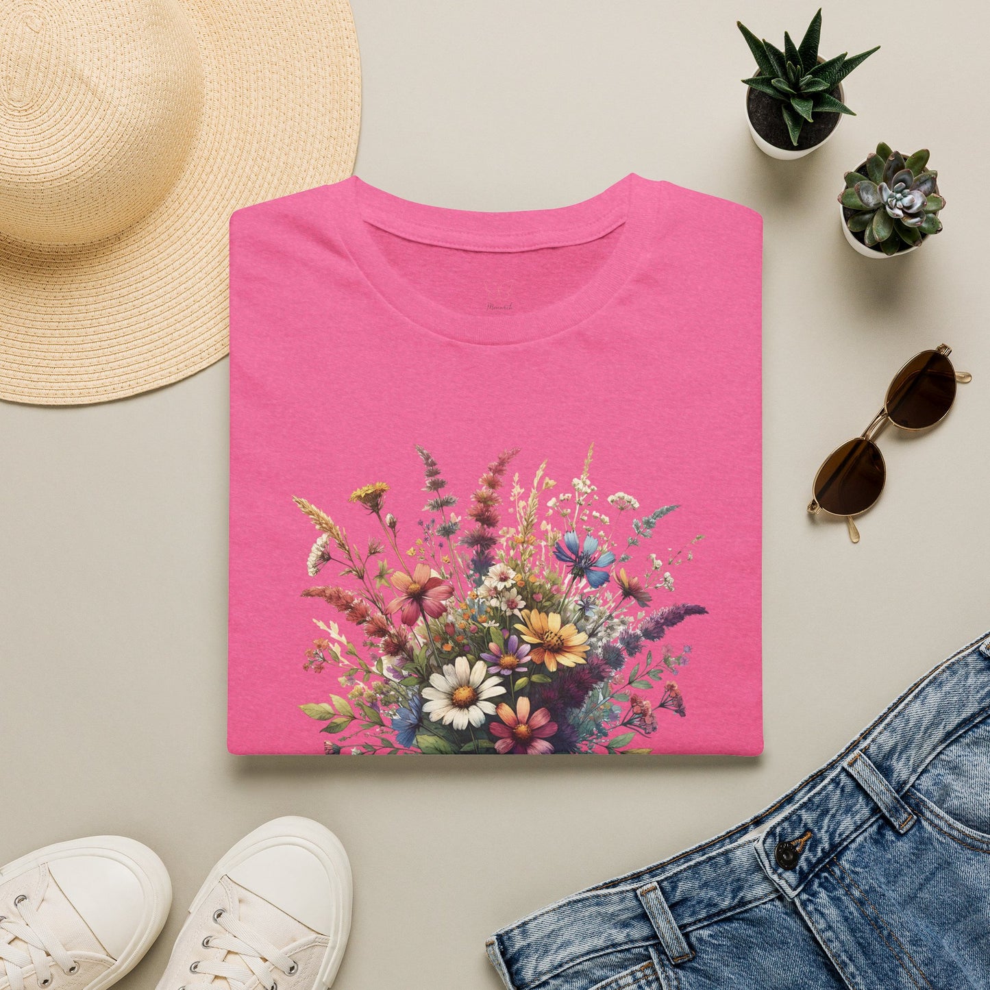 Floral Bouquet Tee — Watercolor Wildflower Garden T-Shirt